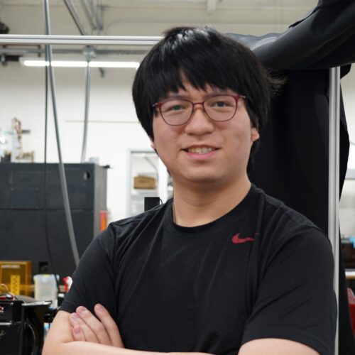 Fangjie Qi in the laboratory